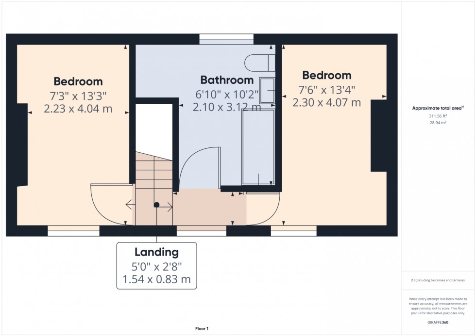 Floorplan for Old Pepper Lane, Standish, Wigan, Lancashire, WN6 0PH