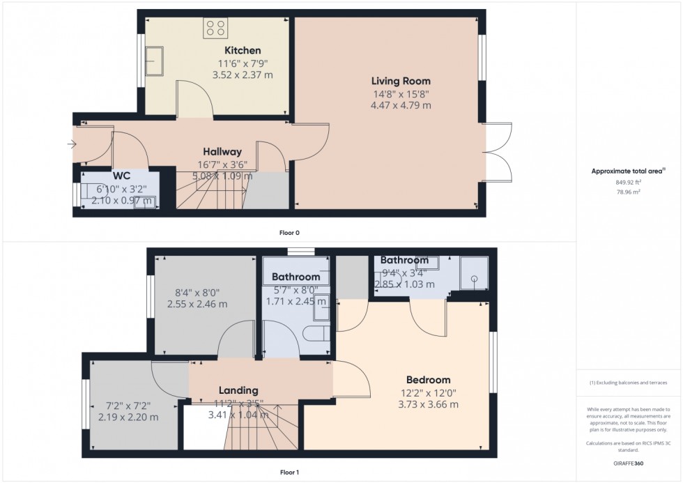 Floorplan for Warrington Road, Abram, Wigan, WN2