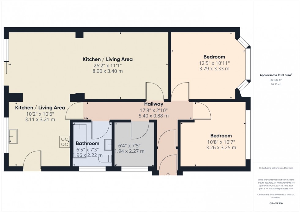 Floorplan for Elm Avenue, Standish, Wigan, WN6 0ED