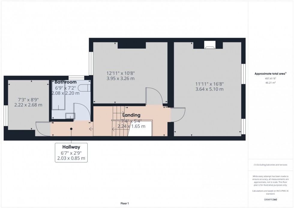 Floorplan for Appley Lane North, Appley Bridge, Wigan, WN6 9AQ