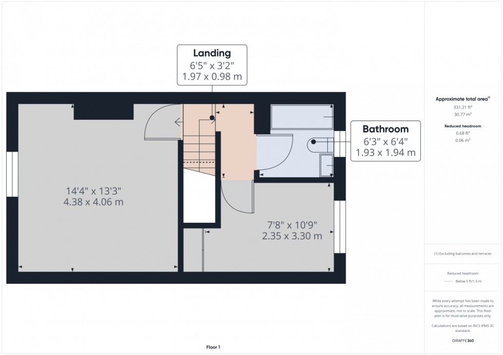 Floorplan for Cumberland Street, Wigan, Lancashire, WN1 3PT