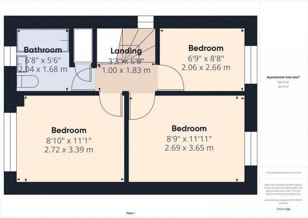 Floorplan for Leyburn Close, Wigan, Lancashire, WN1 3NF