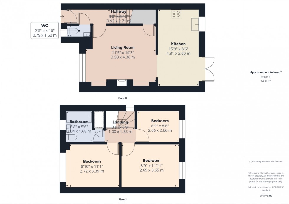 Floorplan for Leyburn Close, Wigan, Lancashire, WN1 3NF