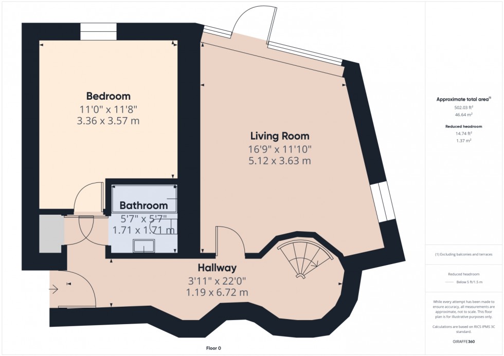 Floorplan for Royal Quay, Liverpool, Merseyside, L3 4EU