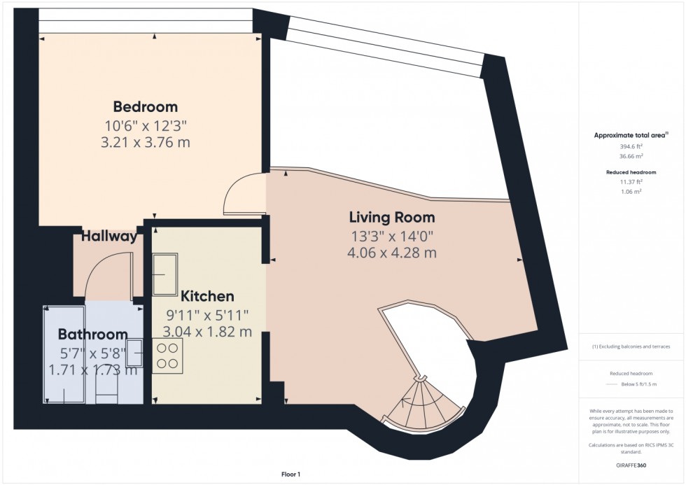 Floorplan for Royal Quay, Liverpool, Merseyside, L3 4EU