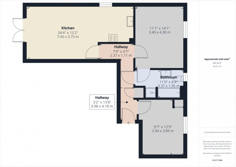 Floorplan for Trevore Drive, Standish, Wigan, Lancashire, WN1 2QE